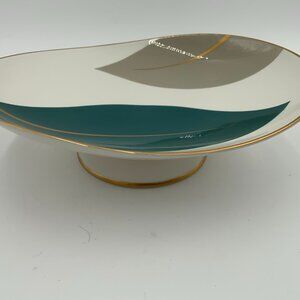 RARE Kokura Ware MCM/Mid Century Modern Retro Biomorphic Tray on Pedestal Japan